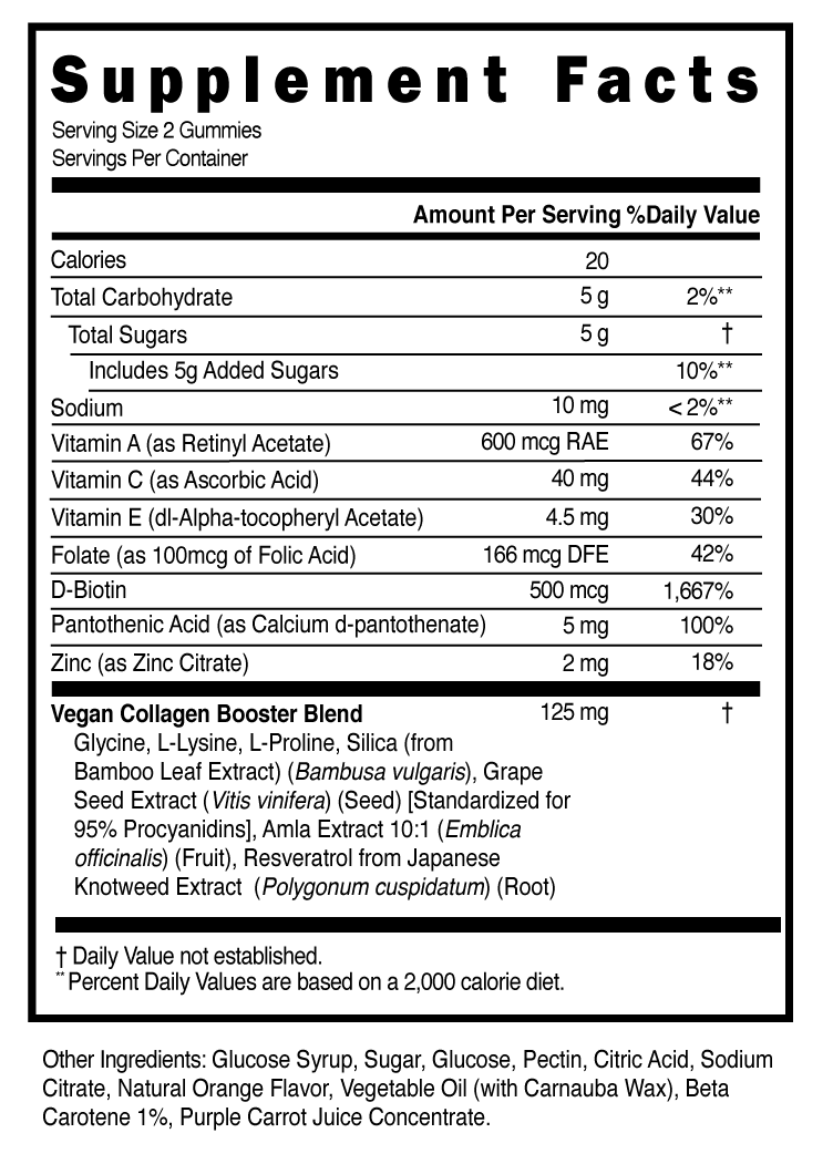 Vegan Collagen Booster Gummies